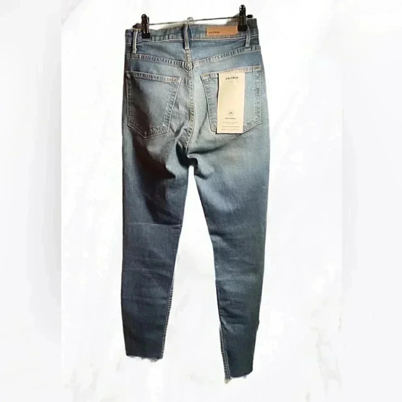 GRLFRND never worn “the kendall” medium wash frayed denim jeans 25 - Picture 3 of 7